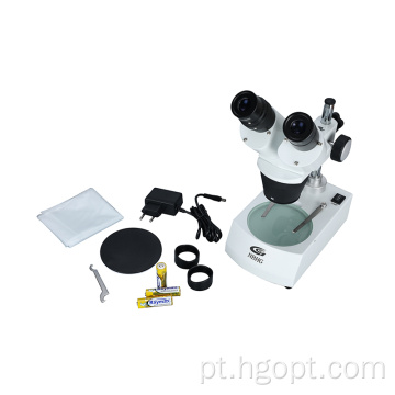 Microscópio estéreo binocular 2x 4x educacional